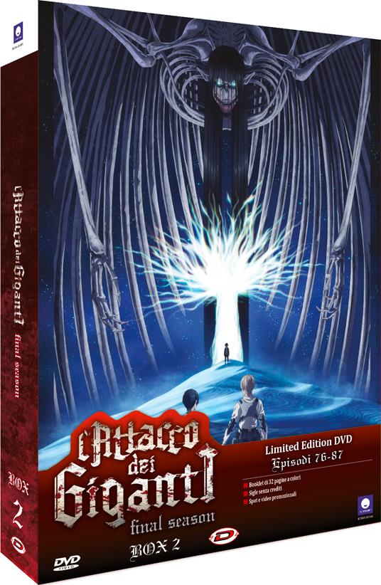 L' Attacco Dei Giganti - The Final Season Box #02 (Eps.17-28) (Ltd.Edition)  (DVD) - DVD - Film di Tetsuro Araki Animazione | IBS