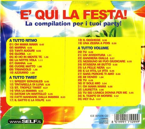 È qui la festa! - CD Audio - 2