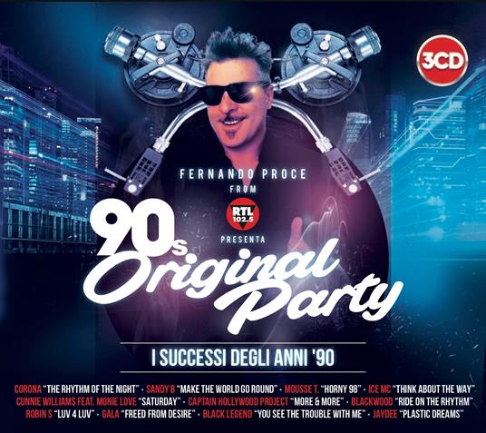 90s Original Party RTL 102 - CD Audio di Fernando Proce