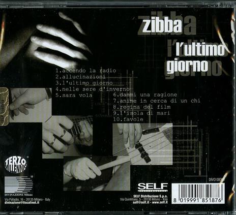 L'ultimo giorno - CD Audio di Zibba - 2