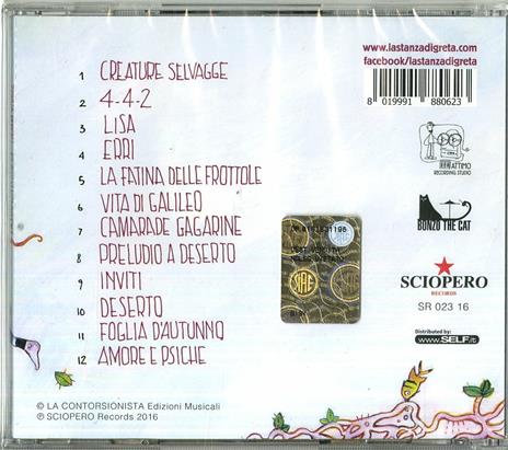 Creature selvagge - CD Audio di Lastanzadigreta - 2