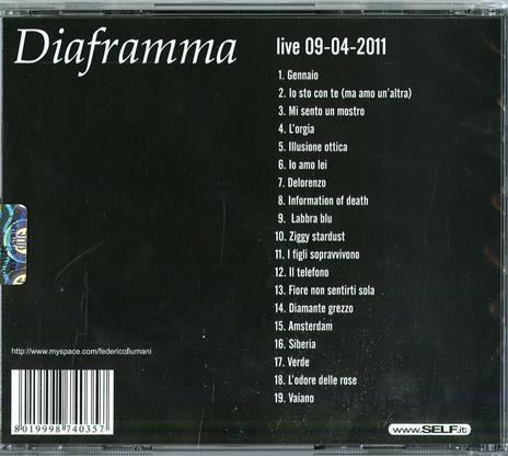 Live 09-04-2011 - CD Audio di Diaframma - 2