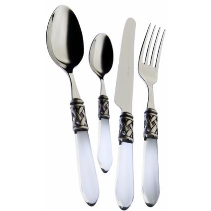 Posate Aladdin, Set 24 Pz., Scatola Compact - Trasparente Silver