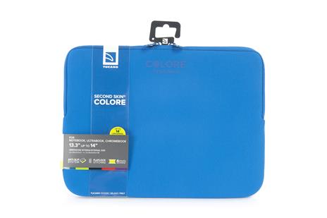 Custodia Tucano Colore Sleeve per PC 13"/14". Blu - 9