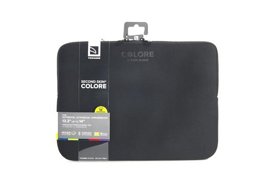 Custodia Tucano Colore Sleeve per PC 13"/14". Nero - 12