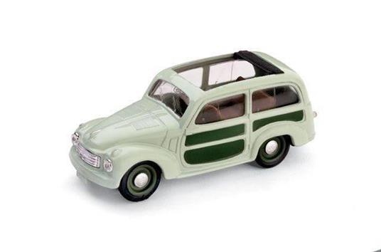 Bm0028-01 Fiat 500 C Belvedere Aperta 1951 Verde Chiaro 1.43 Modellino Brumm