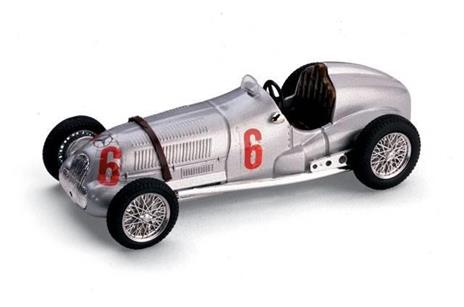 Bm0070 Mercedes W 125 H.Lang 1937 N.6 2Nd Italian Grand Prix (Livorno) 1.43 Modellino Brumm - 2