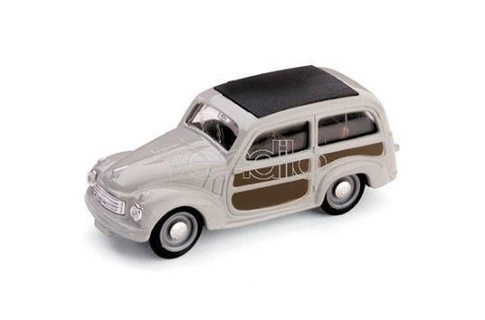 Bm0029-03 Fiat 500 C Belvedere Chiusa 1951 Grigio 1.43 Modellino Brumm