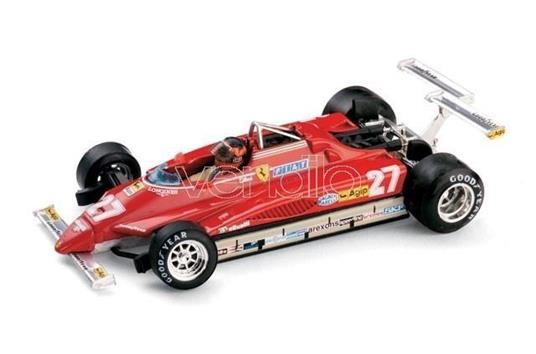 Bm0272Ch Ferrari 126 C 2 G.Villeneuve 1982 N.27 Long Beach Gp W/Pilote 1.43 Modellino Brumm