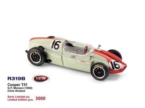 R319B Cooper T51 60 Gp Monaco Bristow 1:43 Modellino Brumm - 2