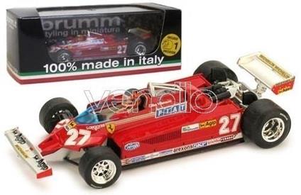 Bm0390Ch Ferrari 126 Ck G.Villeneuve 1981 N.27 Retired Italy Gp 1.43 Modellino Brumm