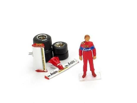 Bmch02T Pilotino D.Pironi + Alettoni + Set Gomme 1.43 Modellino Brumm