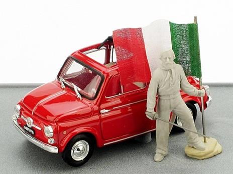 Bmas150 Fiat 500 Rossa con Garibaldi 150 Unit Brumm