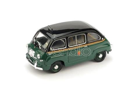 Bm0251C Fiat 600 Multipla Taxi di Roma 1.43 Modellino Brumm - 2