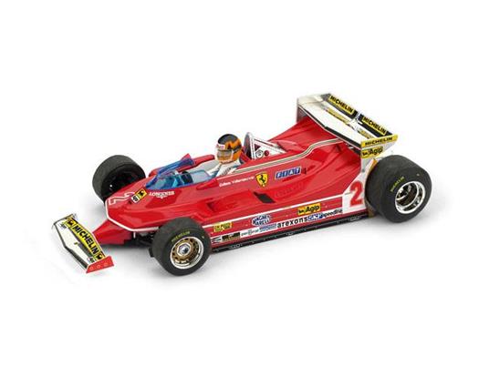 Ferrari 312 T5 G. Villeneuve 1980 #2 5Th Monaco Gp + Pilota 1:43 Model Bm0577Ch - 2