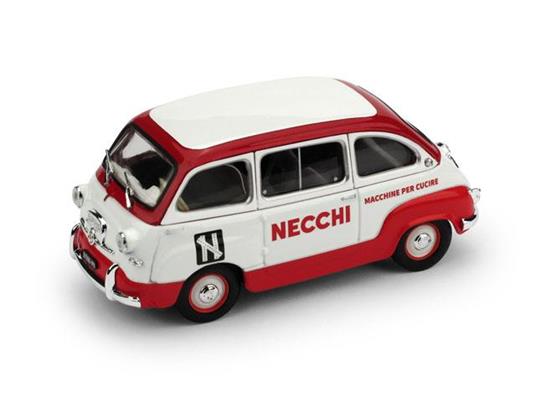 Fiat 600 Multipla 1960 Macchine da Cucire Necchi 1:43 Model Balbm0585 - 2