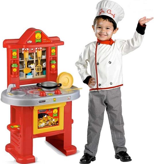 Cucina Cuoco Mr Chef Con Accessori Altezza 70 Cm Per Bambini