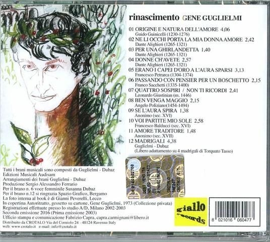 Rinascimento - CD Audio di Gene Guglielmi - 2