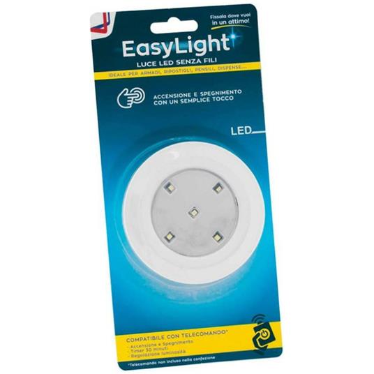 Luce Led Senza Fili Easy Light Senza Telecomando Elettroservice -  Peragashop - Idee regalo | IBS
