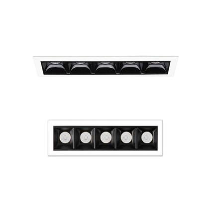 Ideal Lux Lika Trim Modulo a Led Rettangolare da Incasso a Soffitto per Interno con Cornice - 3000°K LUCE CALDA 5 LED - 12,5W