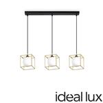 Ideal Lux Lingotto SP3 Single Lampada da Sospensione a 3 Luci per Interno in Stile Moderno