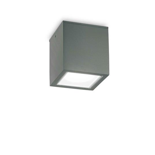 Ideal Lux Techo PL1 Big Lampada Cubo da Soffitto Plafoniera per Esterno - Antracite