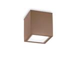 Ideal Lux Techo PL1 Big Lampada Cubo da Soffitto Plafoniera per Esterno - Coffee