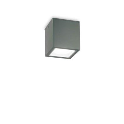 Ideal Lux Techo PL1 Small Lampada Cubo da Soffitto Plafoniera per Esterno - Antracite