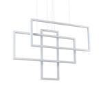 Ideal Lux Frame SP Lampada LED da Sospensione per Interno a Luce Indiretta - Bianco Rettangolare