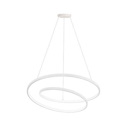 Ideal Lux OZ SP D80 Lampadario LED da Sospensione a Spirale per Interno - Bianco