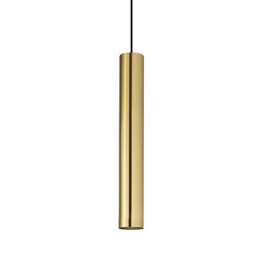 Ideal Lux Look SP1 D06 Lampada LED Cilindrica a Sospensione da Interno Design Moderno - Ottone Satinato