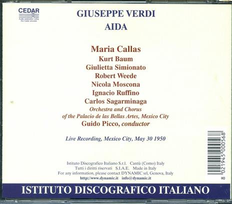 Aida - CD Audio di Maria Callas,Giulietta Simionato,Giuseppe Verdi - 2