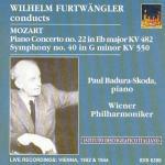Sinfonia n.40 - Concerto per pianoforte n.22 - CD Audio di Wolfgang Amadeus Mozart,Wilhelm Furtwängler,Wiener Philharmoniker,Paul Badura-Skoda