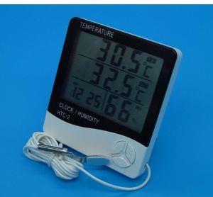 Termometro Igrometro Digitale Temperatura Umidita' Ora Data Casa Htc-2 Con  Sonda - ND - Casa e Cucina | IBS
