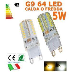 Lampada Led G9 220V 5W 64 Led Calda/Fredda Oltre 500 Lumen Le+Potenti  Lampadina!, Luce Fredda - ND - Casa e Cucina | IBS