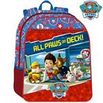 Zainetto Paw Patrol Cuccioli 28Cm Microfibra+Pvc Bambini Scuola Asilo Elementari