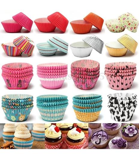 Kit Pirottini Carta Oleata Cupcake Cases Per Stampi Torta Muffin Colori  Misti - Trade Shop TRAESIO - Casa e Cucina | IBS