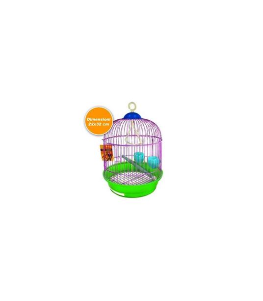Gabbia Cilindro Completa Di Accessori Per Uccelli Canarini Pappagalli In  Metallo - Trade Shop TRAESIO - Idee regalo | IBS