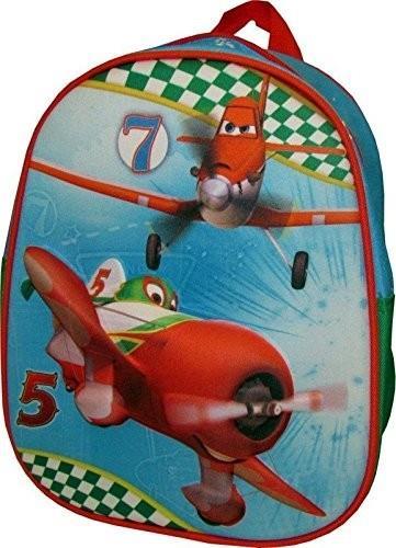 Zainetto Planes Stampa Rilievo 3D Aeroplano Bambini Scuola Asilo Elementari