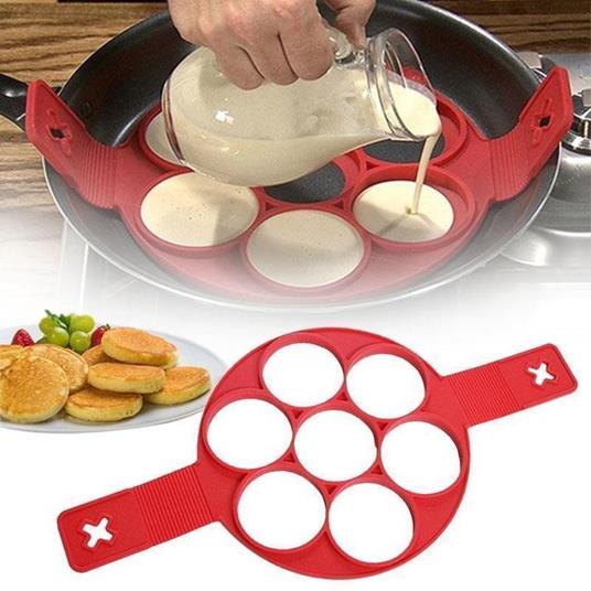 Stampo In Silicone Per Pancakes Cucina Frittelle Antiaderente
