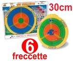 Dardo Dardi Bersaglio Gioco Tirassegno Con 6 Freccette A Incastro Diametro 30 Cm