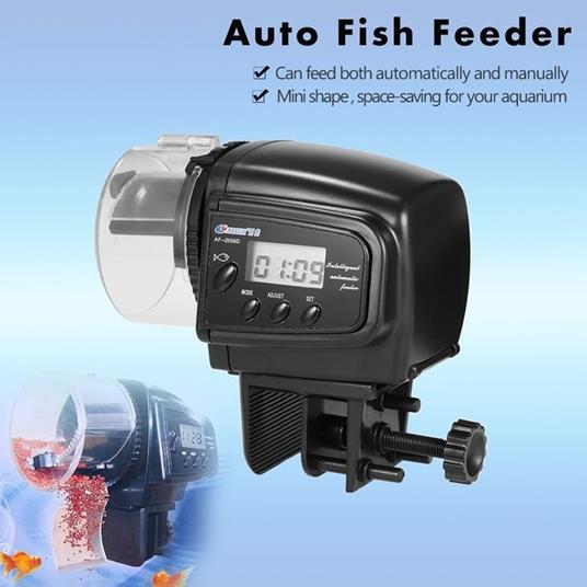 Dosatore Distributore Cibo Pesci Con Timer Display Lcd Per Acquario  Automatico - Trade Shop TRAESIO - Idee regalo | IBS