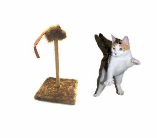 Tiragraffi Tira Graffi Con Molla Topino Oscillante Peluche Gioco Per Gatti Gatto - 2