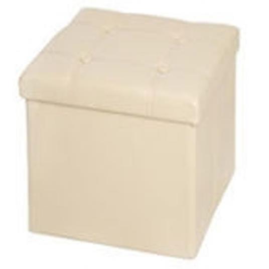 Pouf Scatola Portaoggetti Puff Poggiapiedi A Forma Di Cubo In Ecopelle  Colore - Trade Shop TRAESIO - Idee regalo | IBS