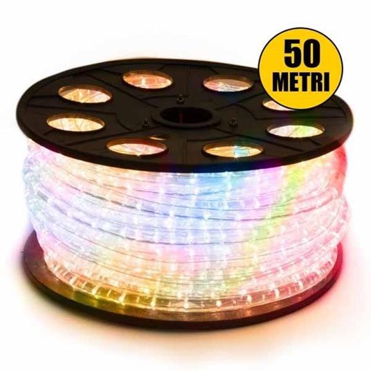Tubo Luminoso 50 Metri Multicolore Per Uso Esterno Con Controller 8 Giochi  Luce - ND - Idee regalo | IBS