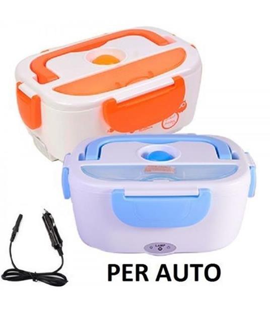 Portavivande Termico Scalda Porta Pranzo Contenitore Elettrico Da Casa E  Auto Lunch Box 220V o 12V