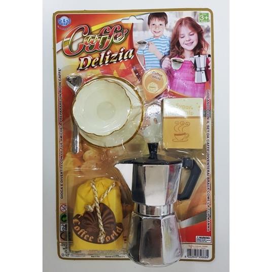 Moka Caffettiera Tazza Con Piatto Cucchiaio Caffe' Zucchero Latte Gioco  Bambine - ND - Cucina - Giocattoli | IBS