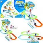 Pinguini Gara Competizione Race Twinkling Funny Luci Suoni Movimento Bimbi Gioco