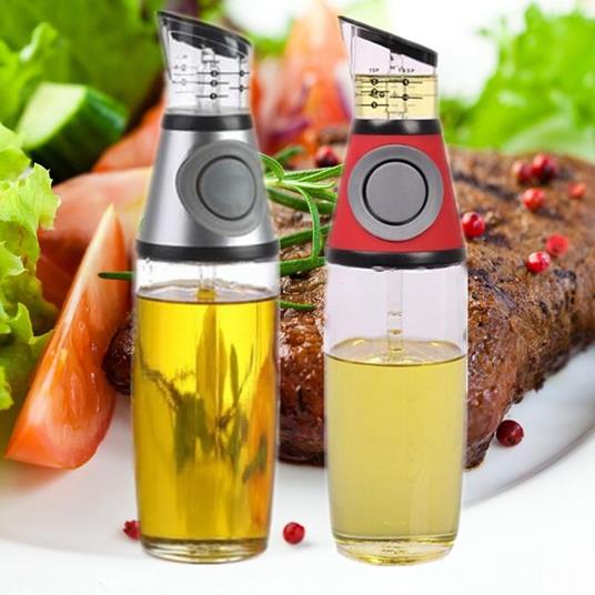 Dispenser Misuratore Olio Aceto Contenitore Porta Olio Tavola Misura E  Premi - ND - Casa e Cucina | IBS