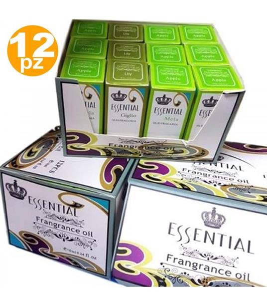 Set 12 Profumatori Ambiente Ricarica Oli Essenziali Aromaterapia Profumo  10ml - Trade Shop TRAESIO - Idee regalo | IBS
